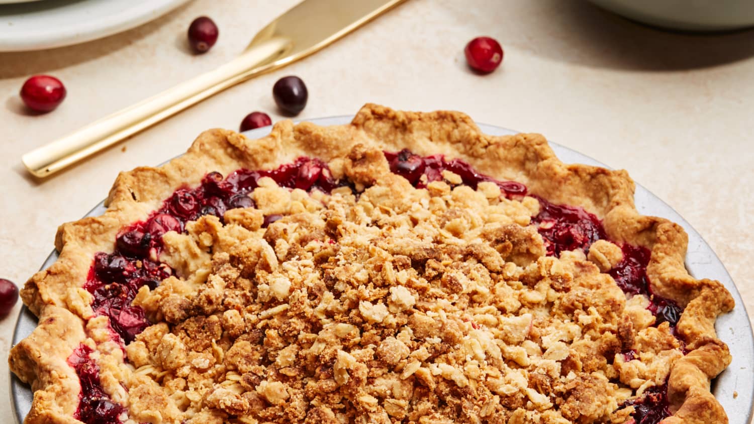Cranberry Crumb Pie-image