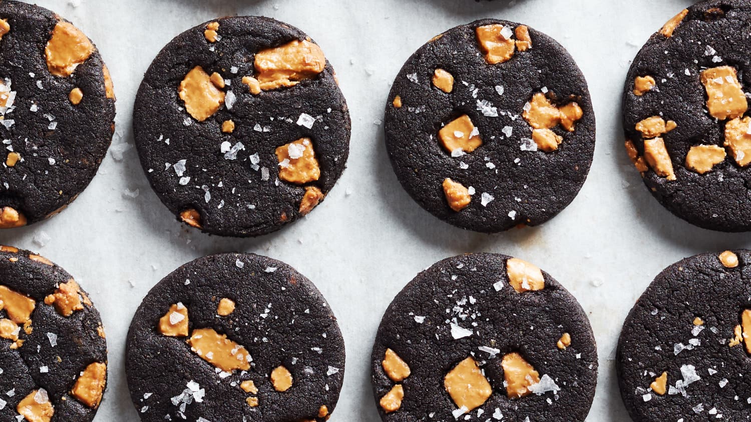 Salted Black Sables With Caramelized White Chocolate-image