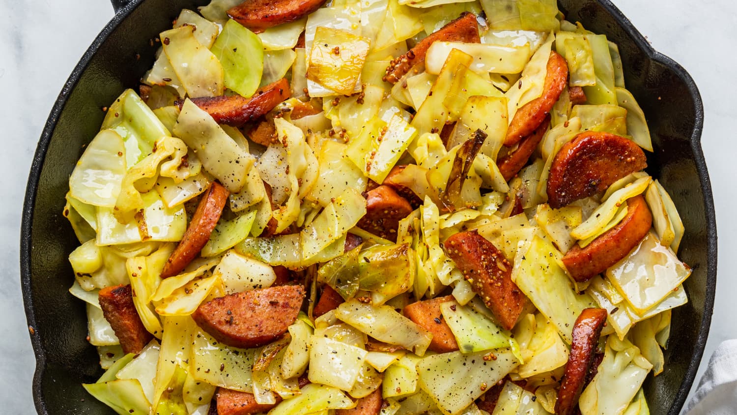 30-Minute Kielbasa and Cabbage Skillet-image