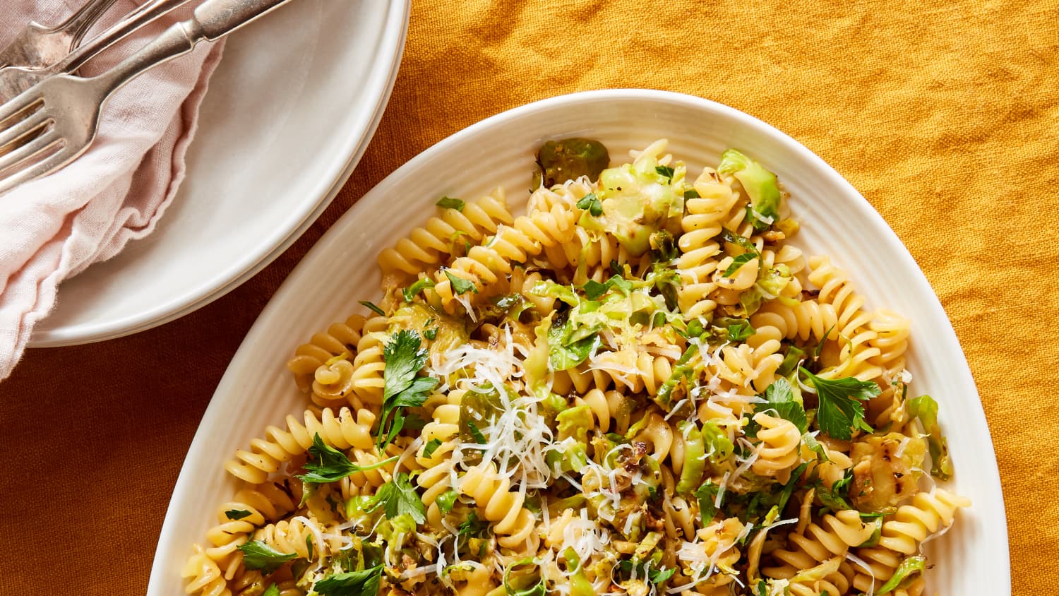 Lemony Brussels Sprouts Pasta-image