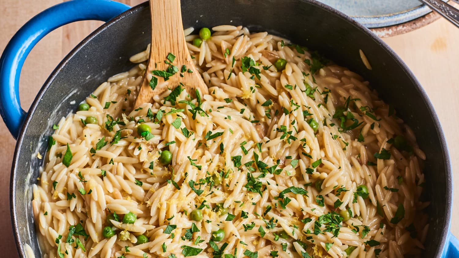 One-Pot Orzo with Peas and Parmesan-image