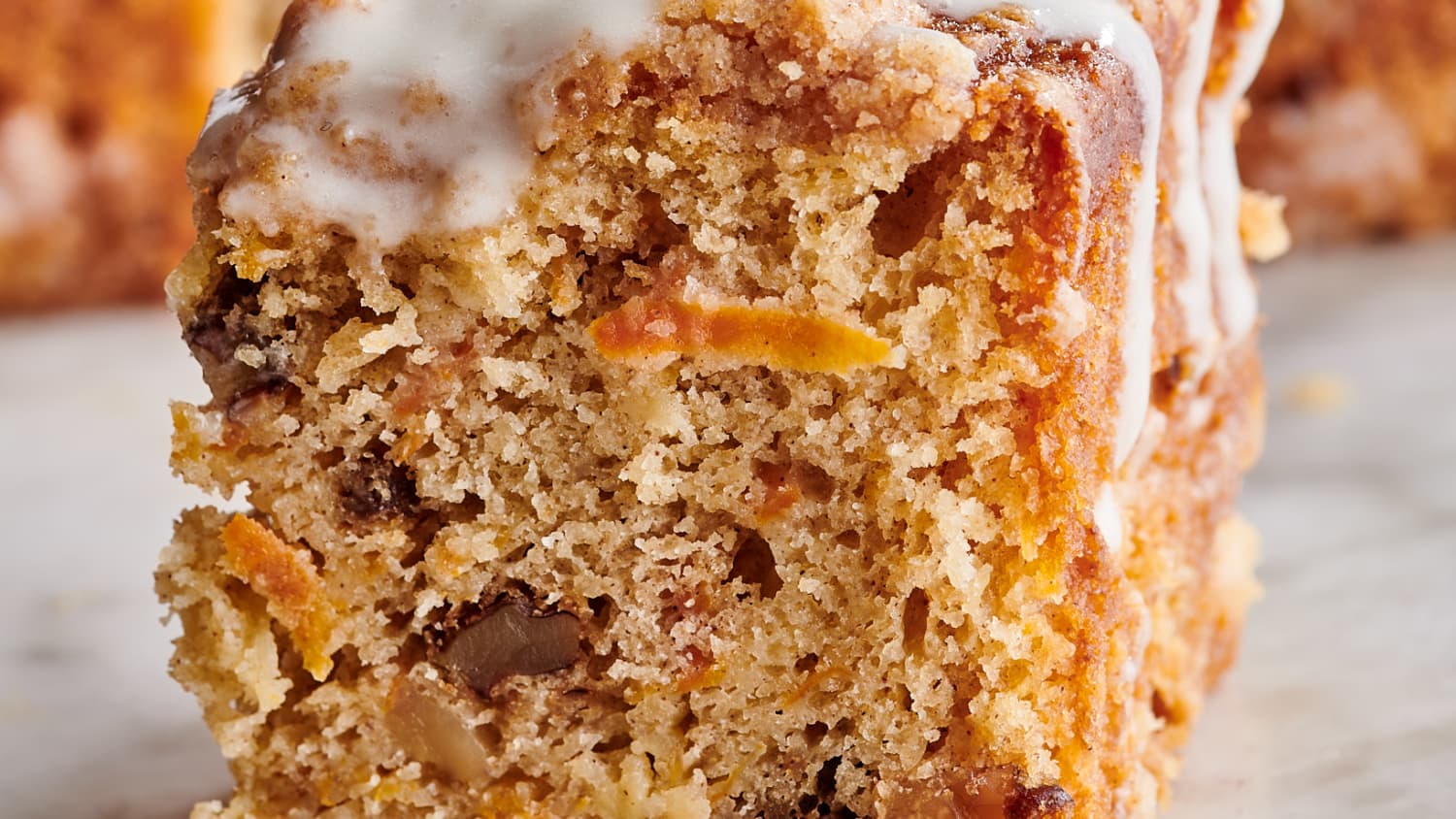 Carrot Cake Coffee Cake with Cream Cheese Glaze-image