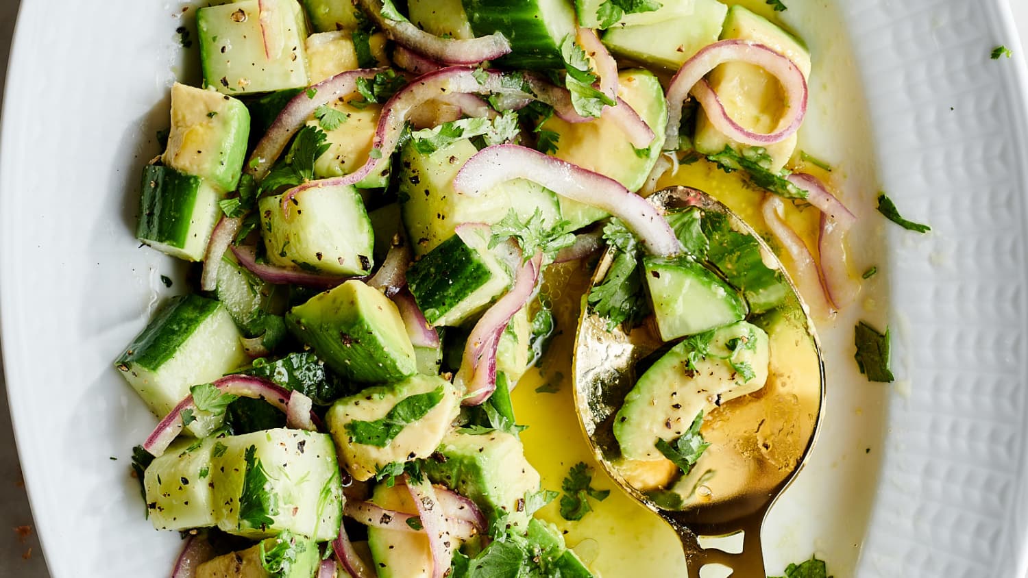 Tangy Cucumber Avocado Salad-image