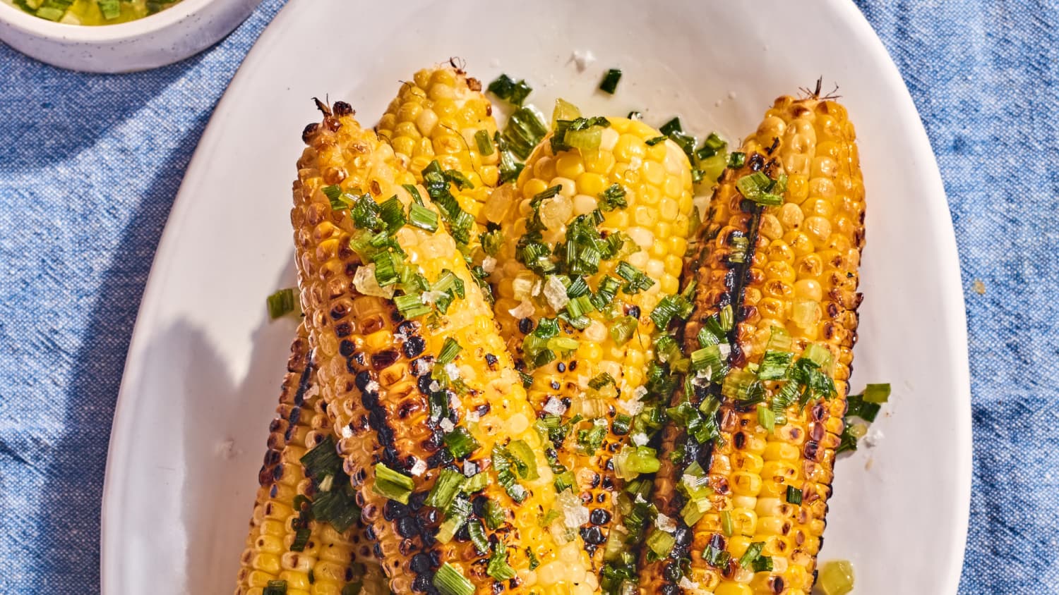 Grilled Corn with Vietnamese Scallion Oil-image