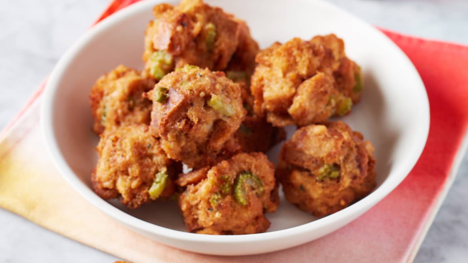 Air Fryer Stuffing Hushpuppies-image