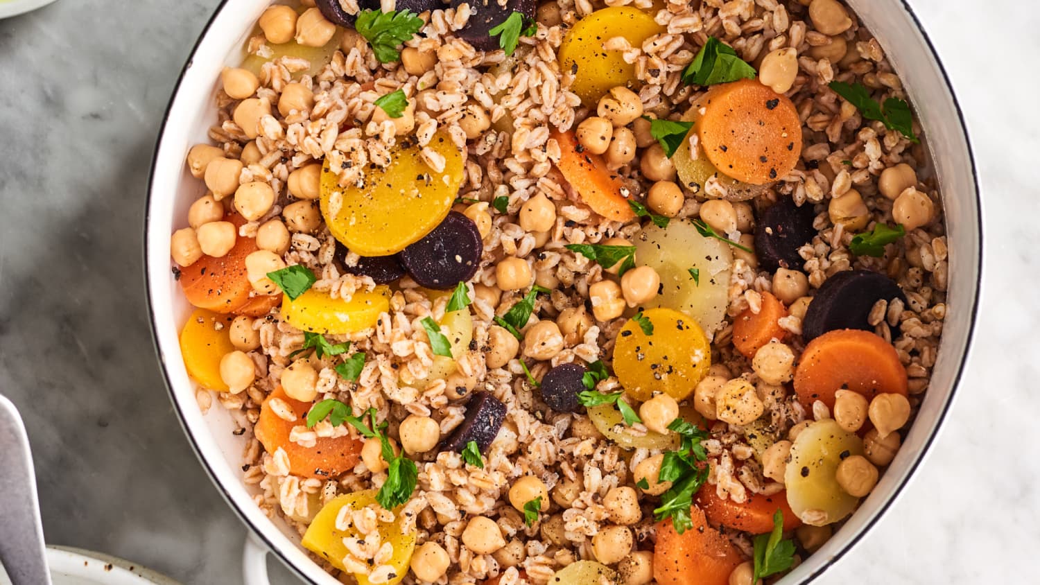 One-Pot Farro with Carrots and Chickpeas-image