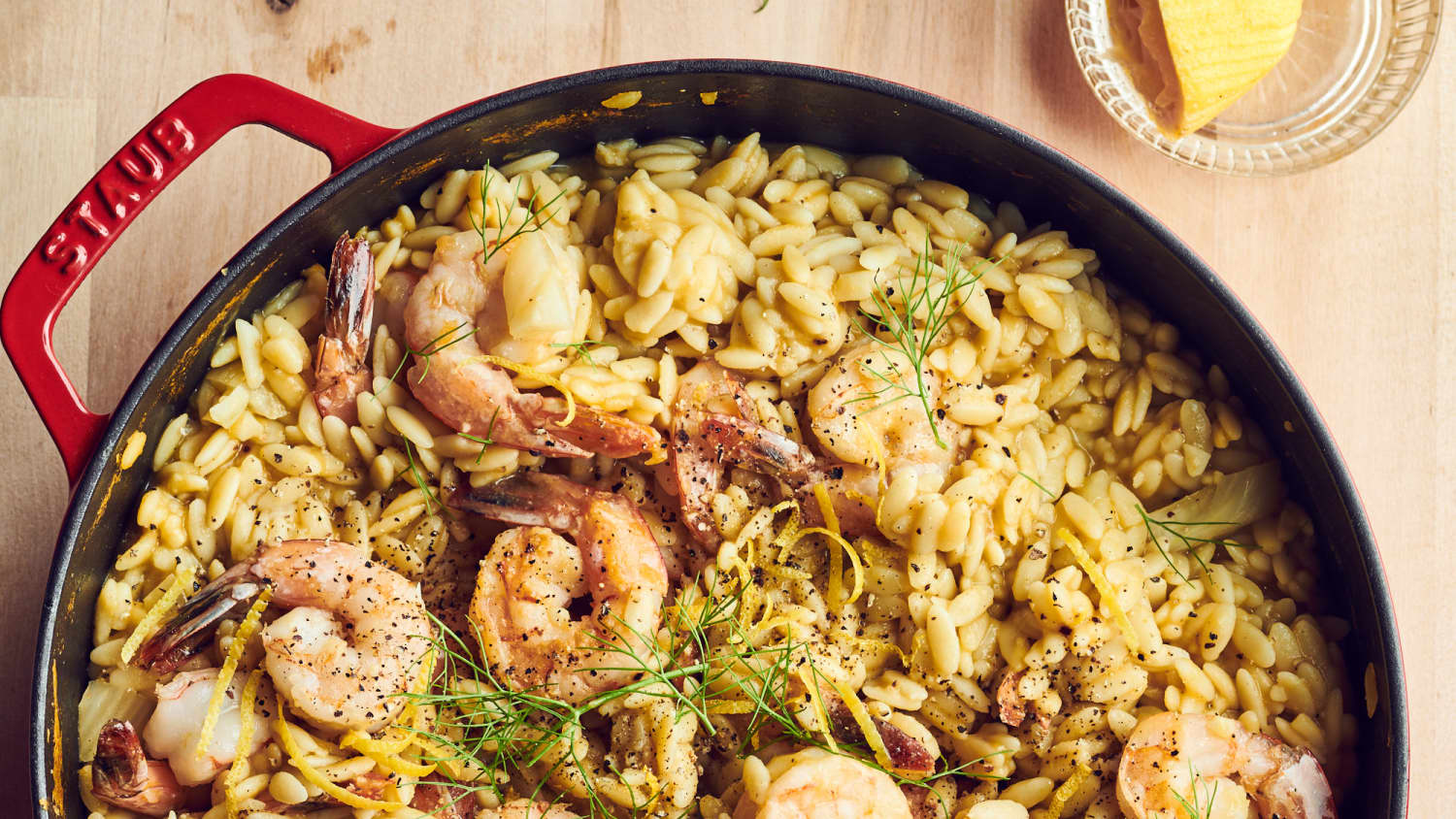 One-Pot Lemon Orzo with Shrimp and Fennel-image