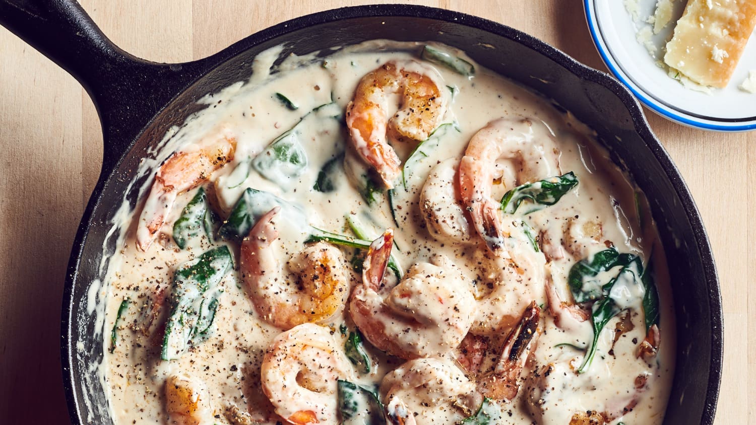 Creamy Shrimp And Spinach Alfredo-image