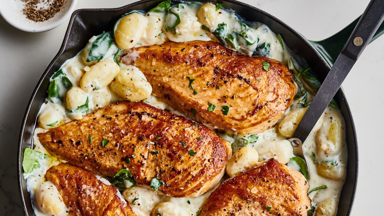Creamy Chicken and Gnocchi Skillet-image
