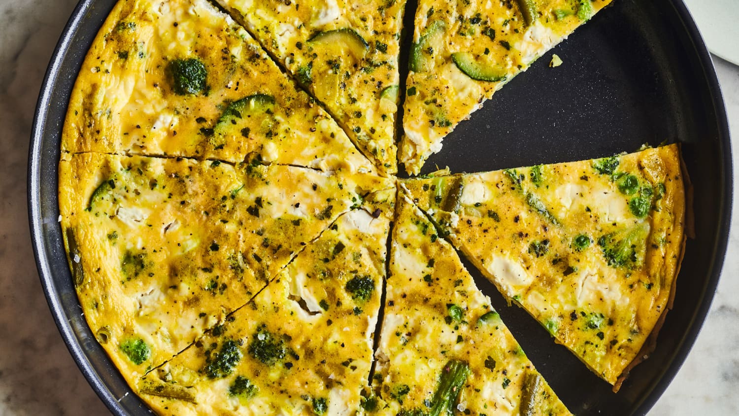Trader Joe's Green Foursome & Goat Cheese Frittata -image
