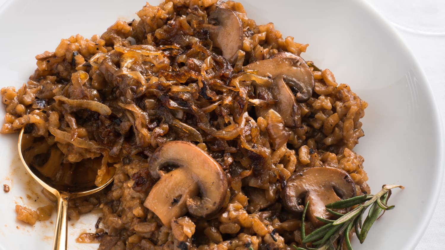 Mushroom Risotto with Caramelized Onions-image