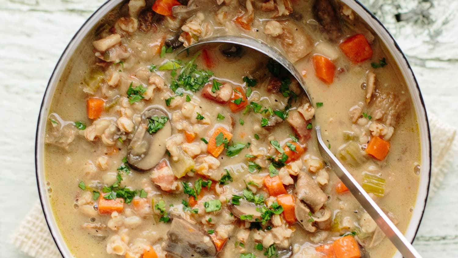 Wild Mushroom & Farro Soup-image