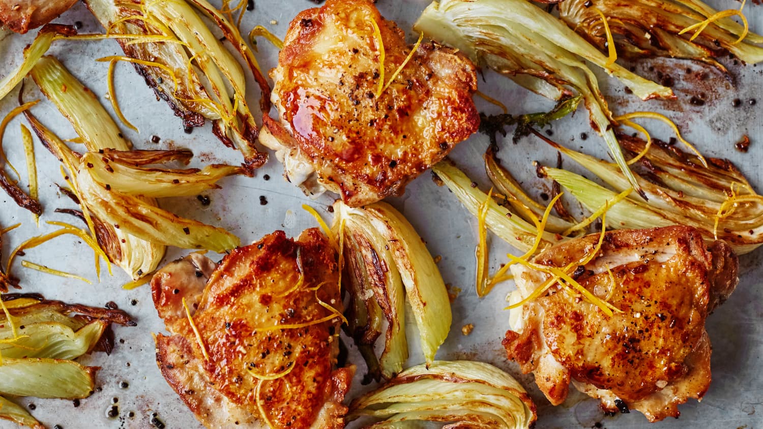 Roasted Chicken Thighs with Fennel & Lemon-image
