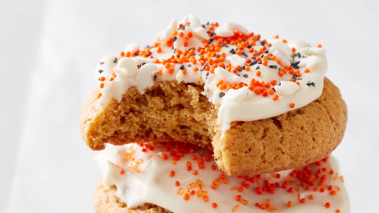 Soft and Easy (Lofthouse-Style) Pumpkin Cookies with Cream Cheese Frosting-image