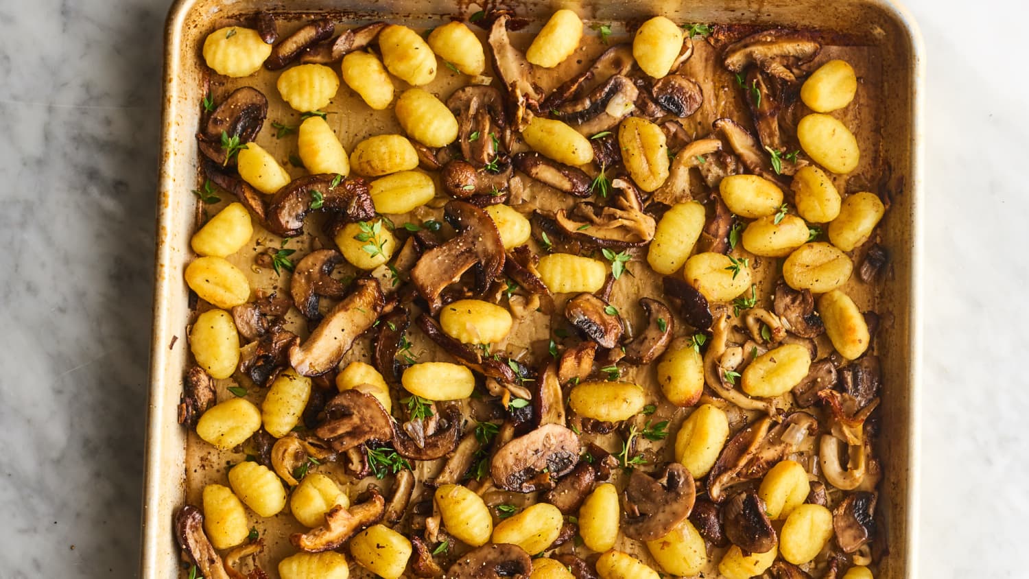 Mixed Mushroom Sheet Pan Gnocchi Recipe Cart
