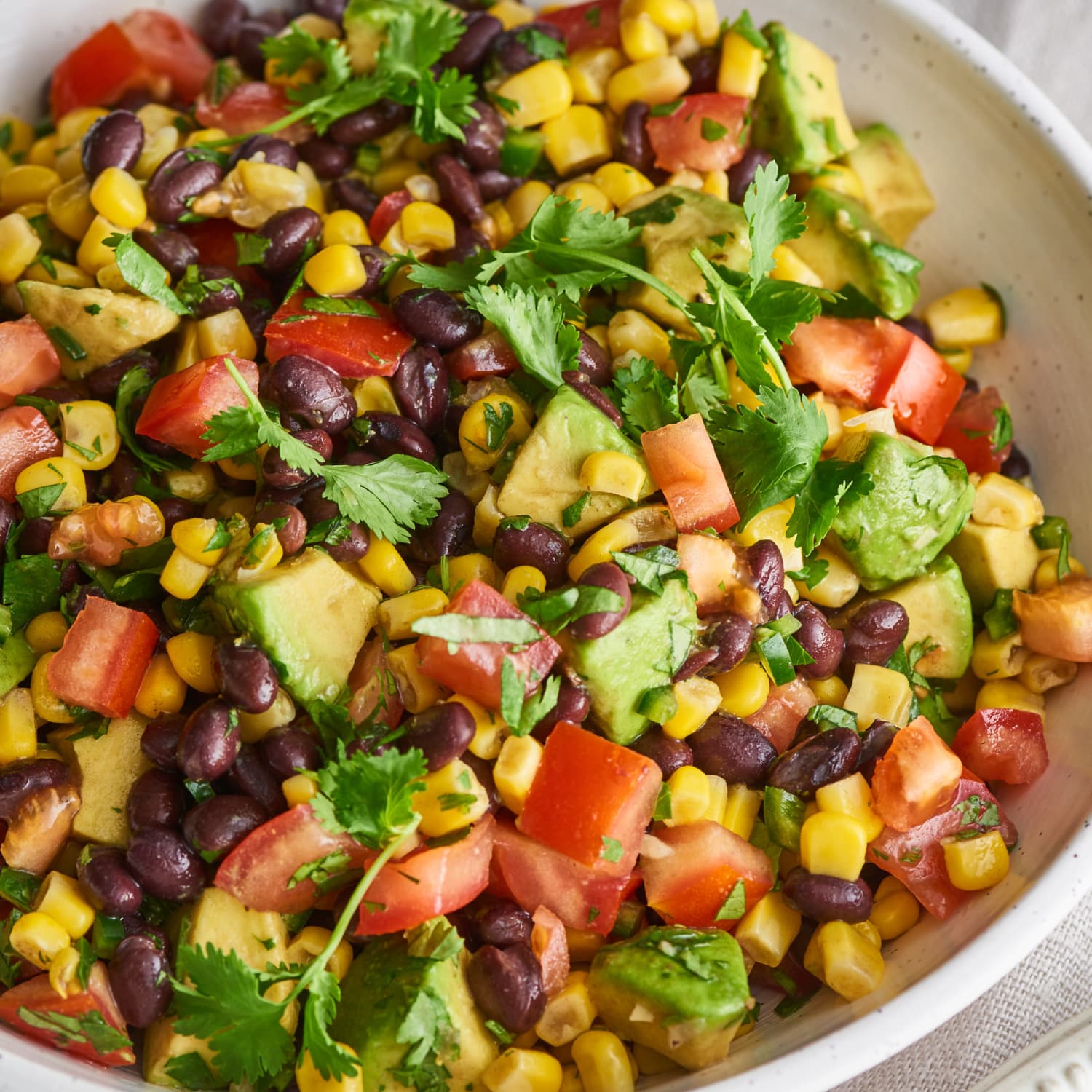 Black Bean Salad With Corn Avocado Kitchn