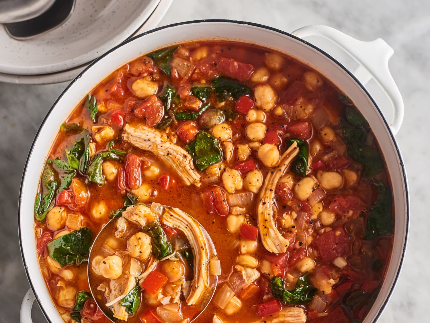 Mediterranean Chickpea And Chicken Soup Kitchn