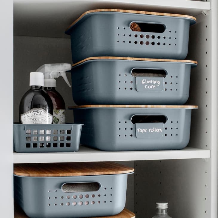 Product Image: Charcoal Nordic Storage Baskets with Handles