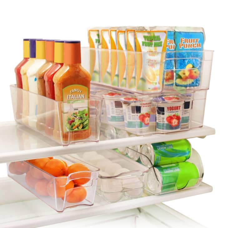 Greenco Refrigerator And Freezer Stackable Clear Storage Organizer Bins at Walmart