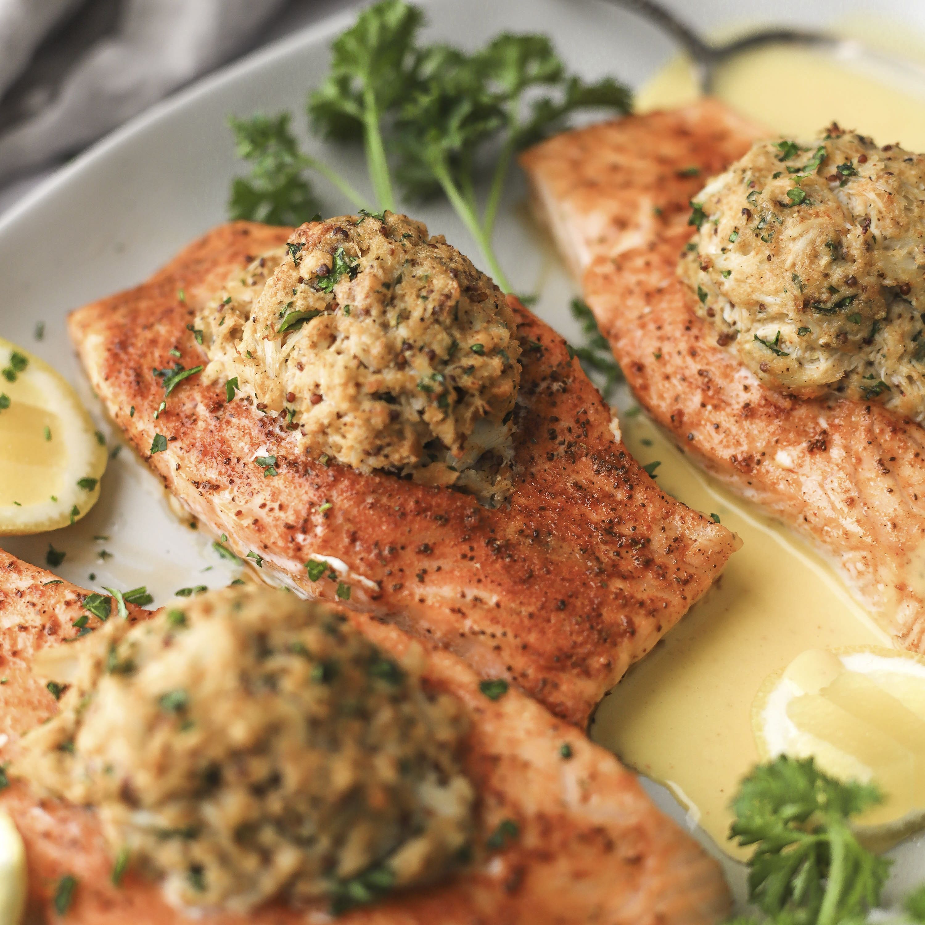 This Crab-Stuffed Salmon Is Restaurant-Worthy