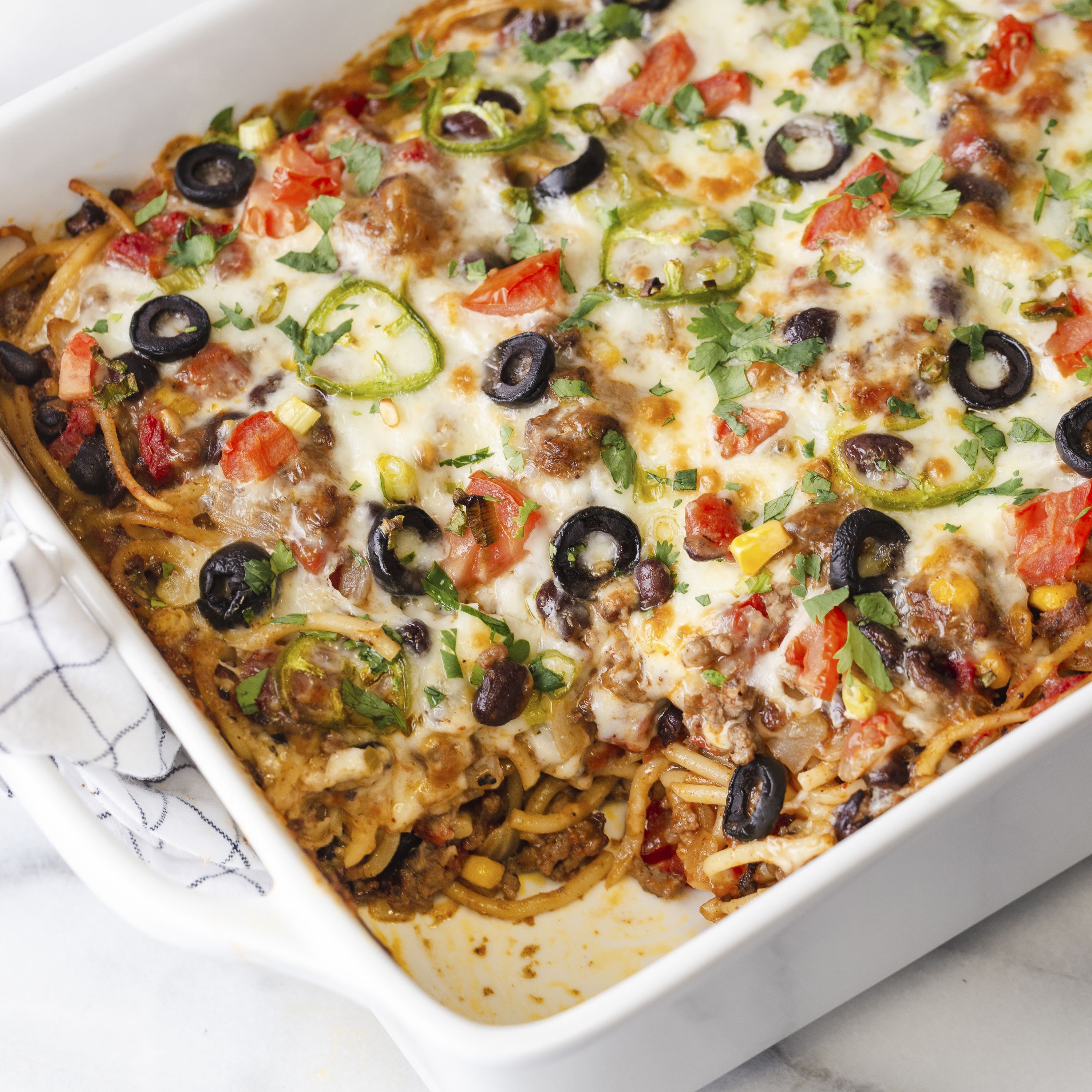 Taco Spaghetti Is a Marvelous Mash-Up of Tacos and Baked Pasta