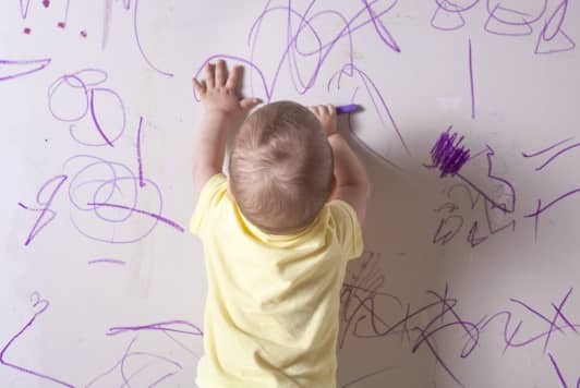 The Best Way to Get Crayon Off the Walls Lives in Your Fridge