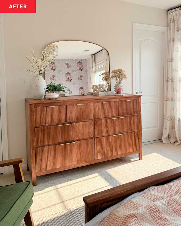 orange ikea dresser TUTORIAL: Mid-Century IKEA Side Table Makeover Hack
