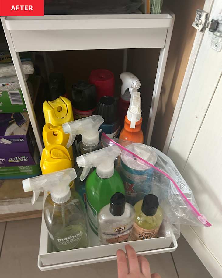 Yamazaki Home Tower Two-Tier Pull Out Shelf Review | Apartment Therapy