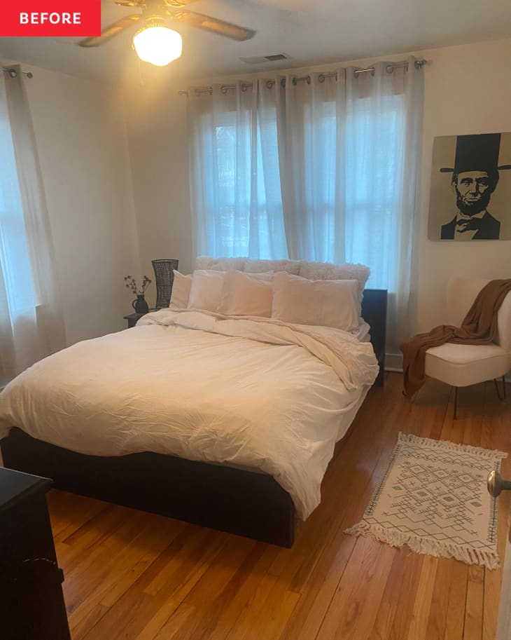 Bedroom before being turned into nursery.