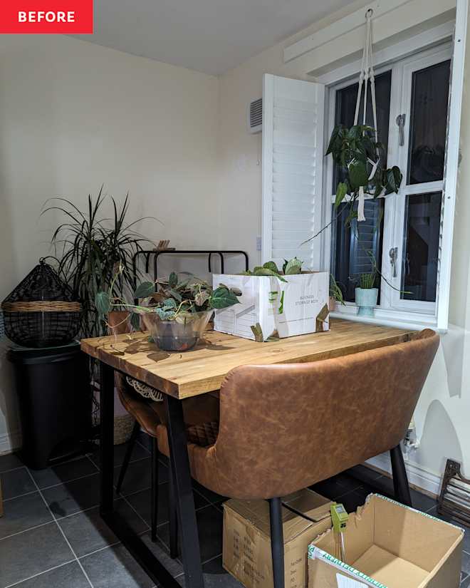 A Renter-Friendly Paint Hack Transforms This “Dull and Cold” Dining Room