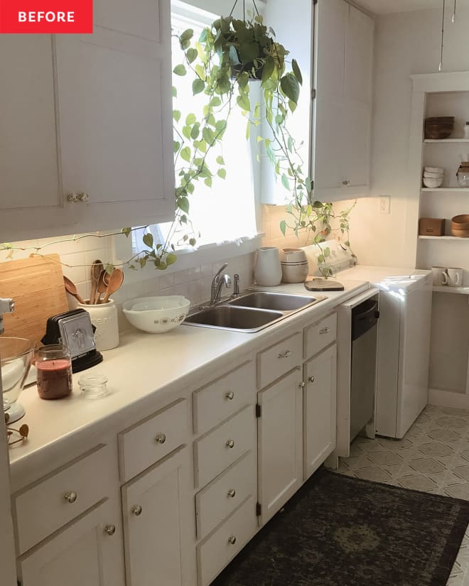 tours-arkansas-anna-h-before-0116 Before & After: A “Bright White” Kitchen Gets a Warm, Cottage-Inspired Update for Only $600