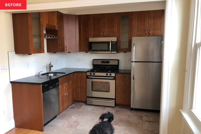 tours-washingtondc-nate-k-before-6 Before & After: Striking Purple Cabinets and a “Groovy” Backsplash Add Drama to an Early 2000s Kitchen