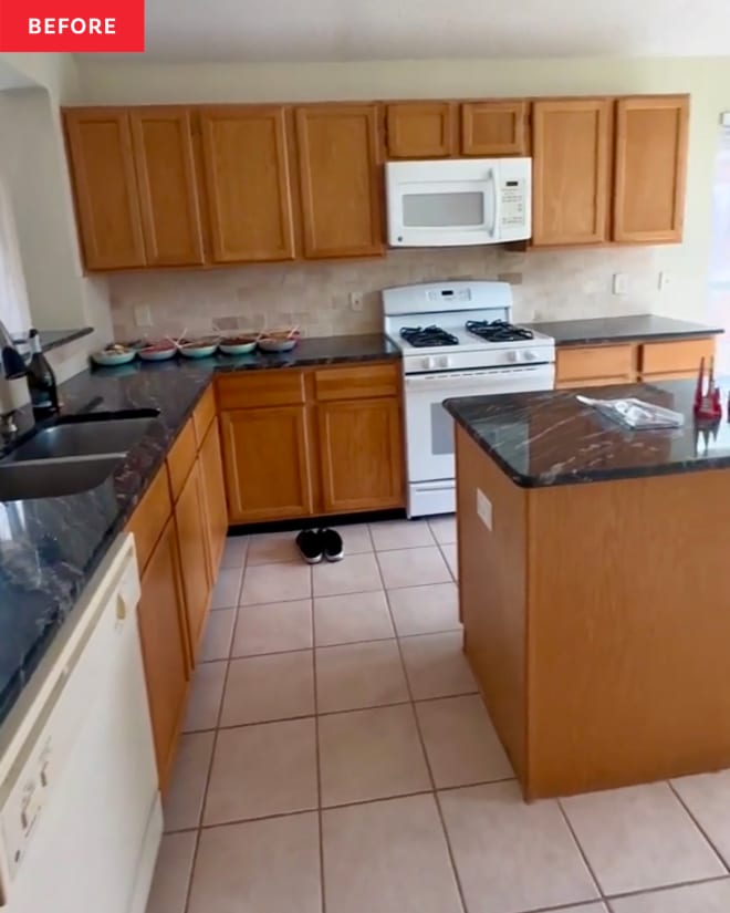 Before &; After: Colorful Cabinets and Diner Vibes Add Instant Joy to a “Dull” Kitchen
