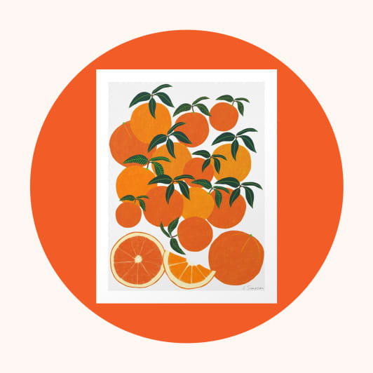 orange print