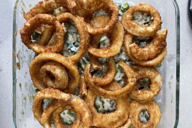 This Fun, Crunchy Green Bean Casserole Topper Will Be the Talk of Your Thanksgiving Dinner