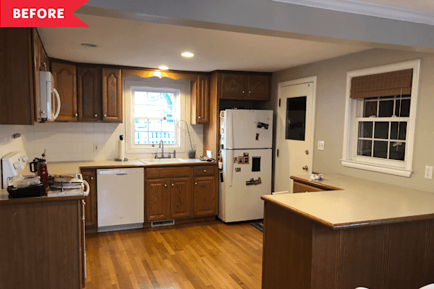 A Kitchen Got a Smarter and Brighter Layout Thanks to a Catchall Mudroom