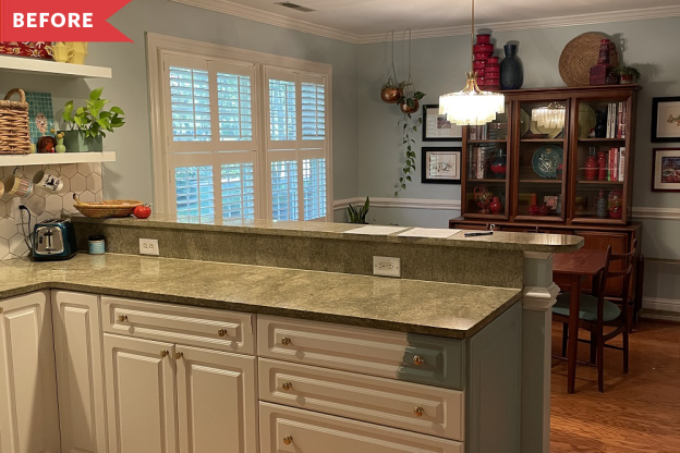 Before and After: This '90s Kitchen Gets a Playful Update for $5,000
