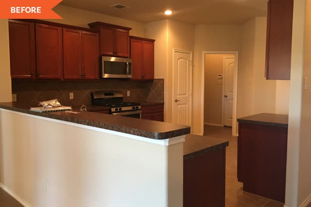 Before and After: A Dark and Dated Kitchen Gets a Fresh New Look for $2500