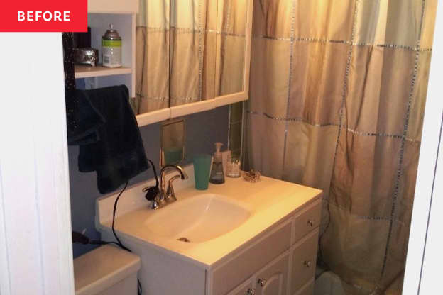 Before and After: A 40-Square-Foot Bathroom Keeps Its Footprint but Gets a Bigger, Brighter Look