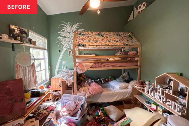 Before and After: For $1,000, This Kids' Room Got Organized with Some Amazing DIY Built-In Storage