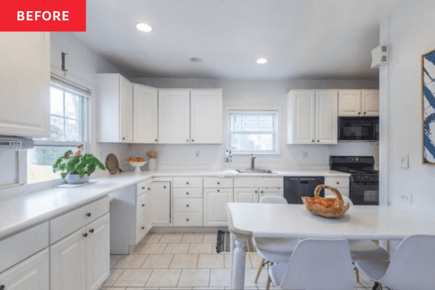 A White Kitchen's Colorful Redo Has a Must-See Bold Backsplash