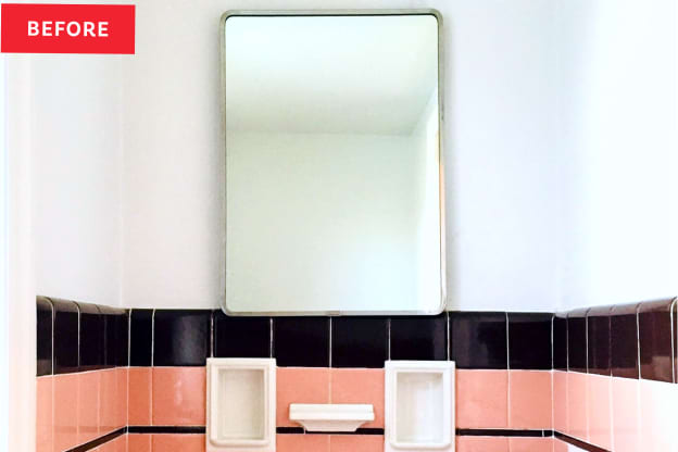 Before and After: This $400 Bathroom Transformation Has “Chic Tree House” Vibes