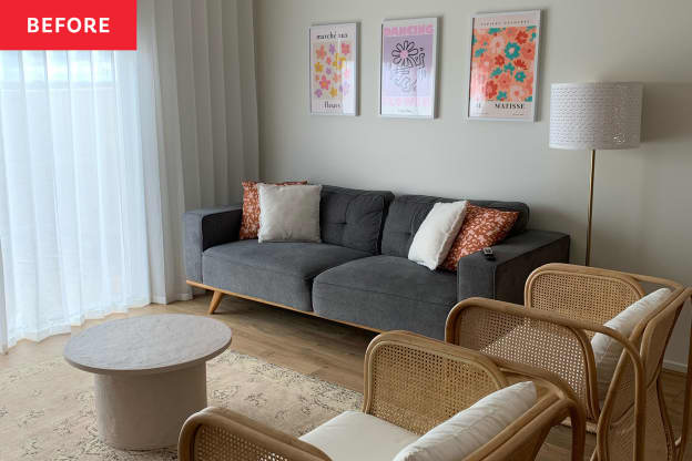 This “Blank” Living Room Transforms into a Colorful, Cozy Hangout
