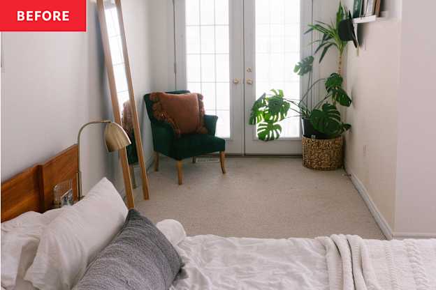 Before and After: A Couple Squeezed a Tiny Nursery into an 8-Foot Bedroom Alcove (It Looks So Great!)