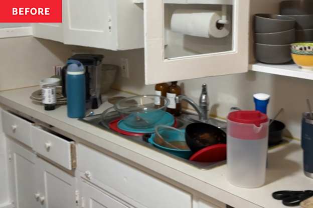 A 1930s Kitchen Gets a $100 Renter-Friendly Makeover (It’s So Charming!)