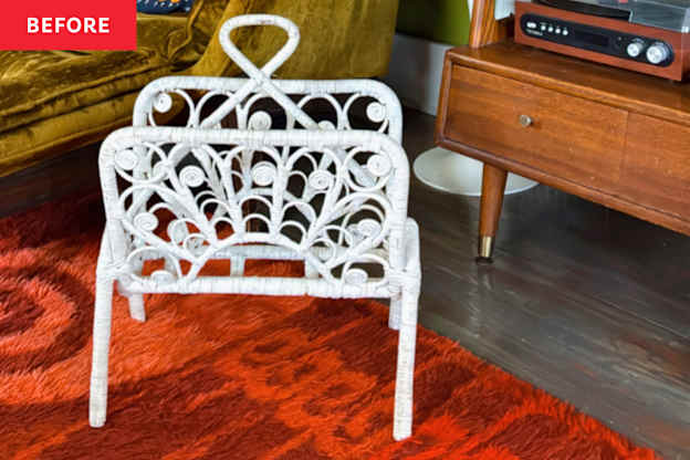 This Pro DIYer's $7 Tip for Reviving Dated Wicker Decor