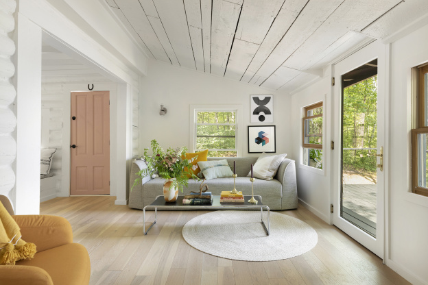 Before and After: This 200-Year-Old, 476-Square-Foot Cabin Gets a New Layout and DIY Cabinets