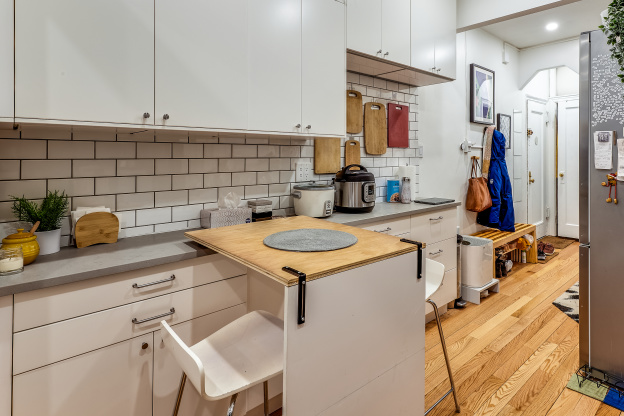 This Small Kitchen Gets a Big Storage Upgrade, Thanks to an Underused Space