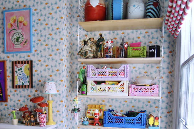 This Cute Kids' Room Relies on Colorful Stacking Crates to Store Toys and Trinkets
