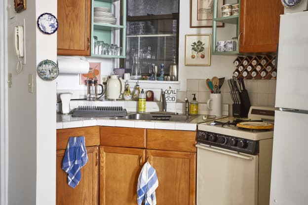 Just $400 Transformed This Tiny Kitchen into a Cozy Nook with Lots of Storage
